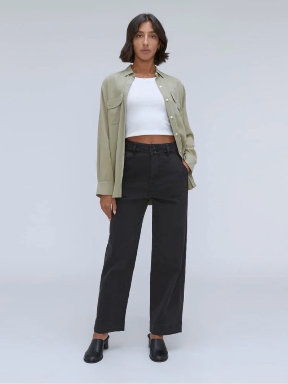 Everlane Twill Wide Leg Pant